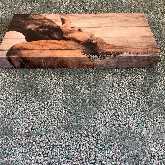 Mother and baby moose canvas/wood picture - Picture 4 of 6